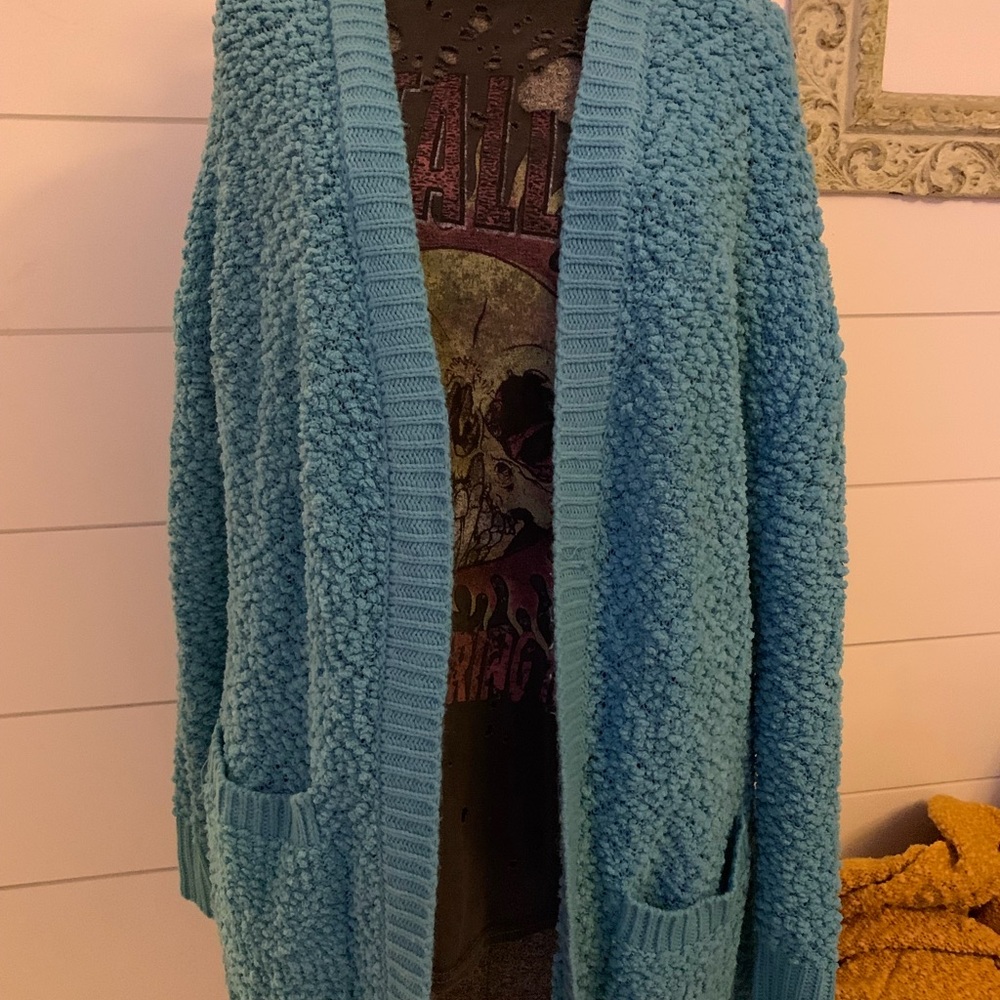 Cozy Blue Womens cardigan
